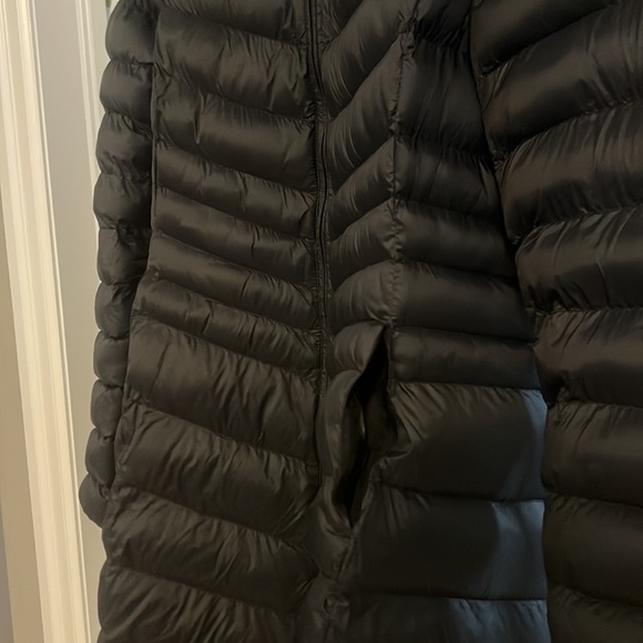 Florence Womens Long Padded Jacket Jet Black - Picture 2 of 8